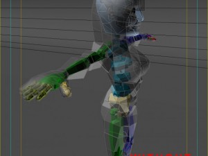 generic female superhero cartoon Modelo 3D