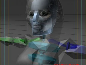 generic female superhero cartoon 3D Model