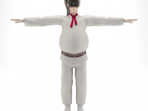 Pulcinella carnival mask 3D Model