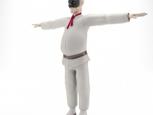 Pulcinella carnival mask 3D Model