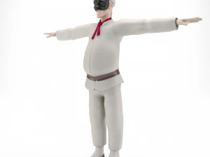 Pulcinella carnival mask 3D Model