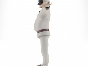 Pulcinella carnival mask 3D Model
