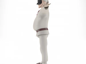 Pulcinella carnival mask 3D Model