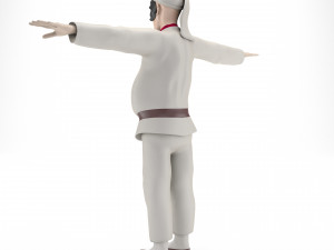Pulcinella carnival mask 3D Model