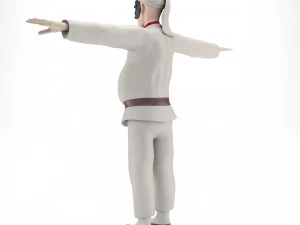 Pulcinella carnival mask 3D Model