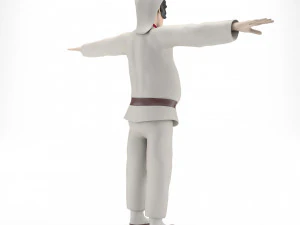 Pulcinella carnival mask 3D Model