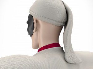 Pulcinella carnival mask 3D Model