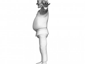 Pulcinella carnival mask 3D Model