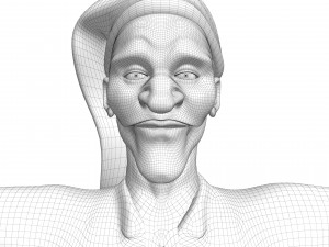 Pulcinella carnival mask 3D Model