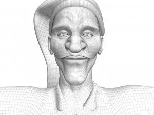 Pulcinella carnival mask 3D Model