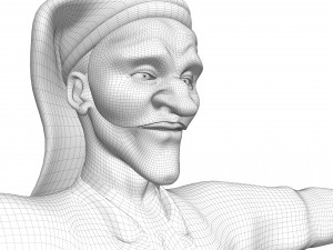 Pulcinella carnival mask 3D Model