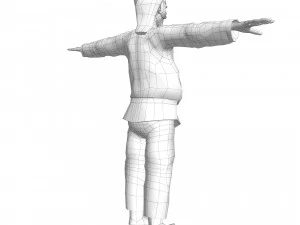 Pulcinella carnival mask 3D Model