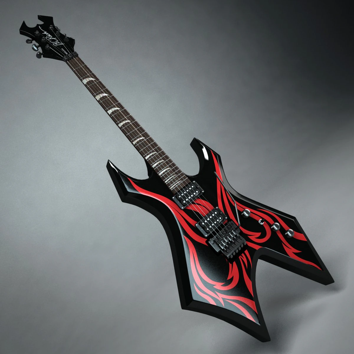 bc rich warlock 3D Model .c4d .max .obj .3ds .fbx .stl .blend 