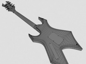 bc rich warlock Modelo 3D