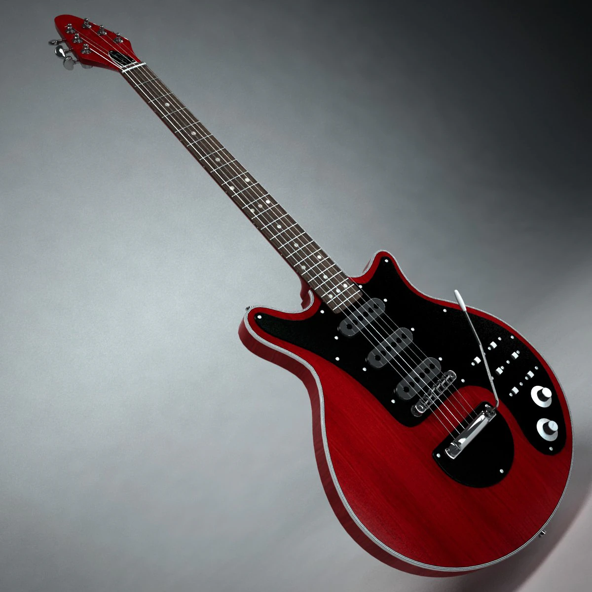 brian may guitar 3D Model .c4d .max .obj .3ds .fbx .stl .blend 