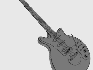 brian may guitar 3D Model