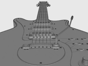 brian may guitar 3D Model