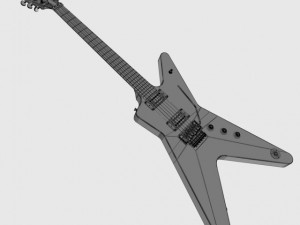 dean guitar dimebag darrell Model 3D