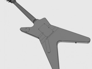 dean guitar dimebag darrell Model 3D