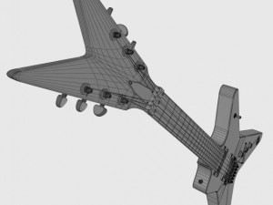 dean guitar dimebag darrell Model 3D
