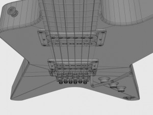 dean guitar dimebag darrell Model 3D