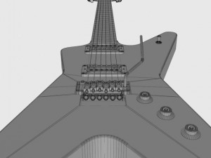 dean guitar dimebag darrell Model 3D