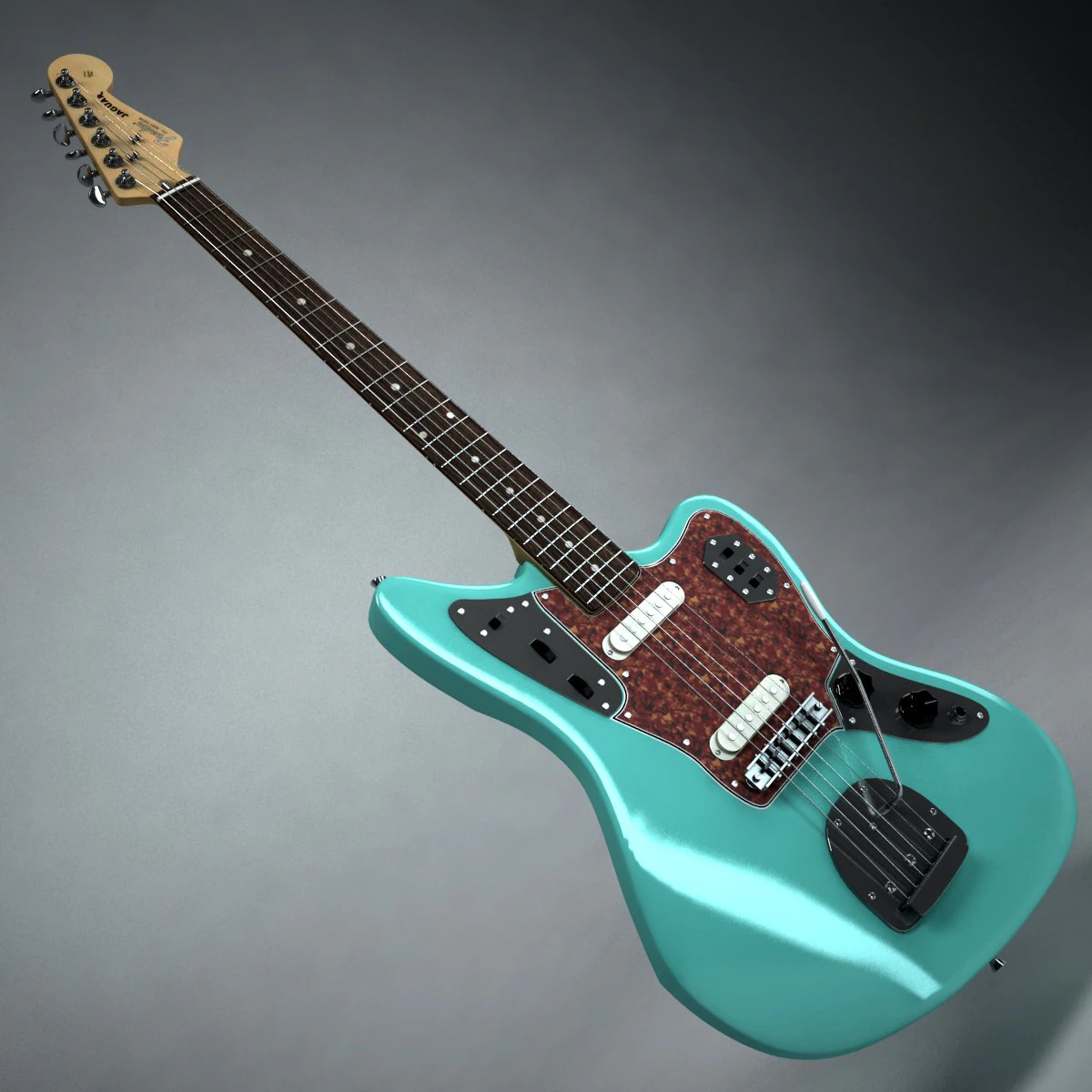 fender jaguar 3D Model .c4d .max .obj .3ds .fbx .stl .blend 
