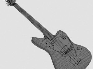fender jaguar 3Dモデル