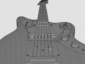 fender jaguar 3Dモデル