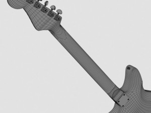 fender jaguar 3Dモデル