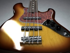 fender jazz bass Modèle 3D