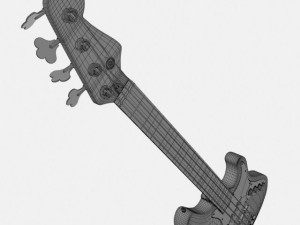 fender jazz bass Modèle 3D
