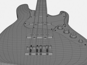 fender jazz bass Modèle 3D