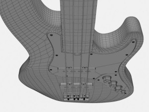 fender jazz bass Modèle 3D