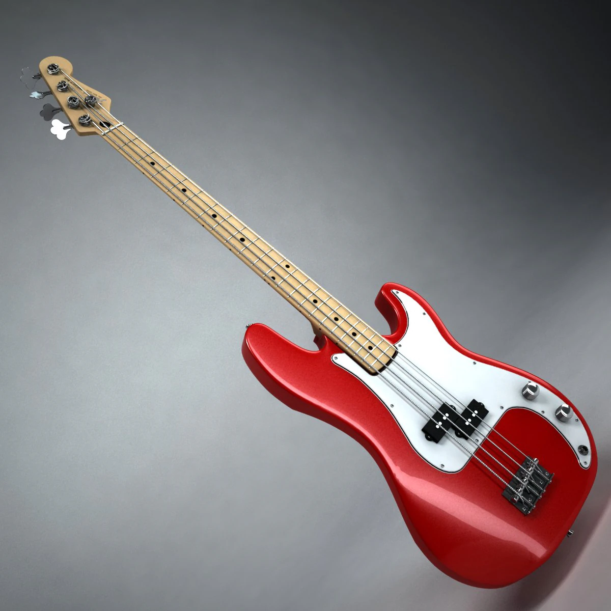 fender precision bass 3D Model .c4d .max .obj .3ds .fbx .stl .blend