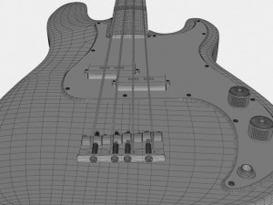 fender precision bass 3D Model