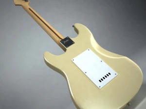 फेंडर स्ट्रैटोकास्टर विंटेज सफेद 3D मॉडल