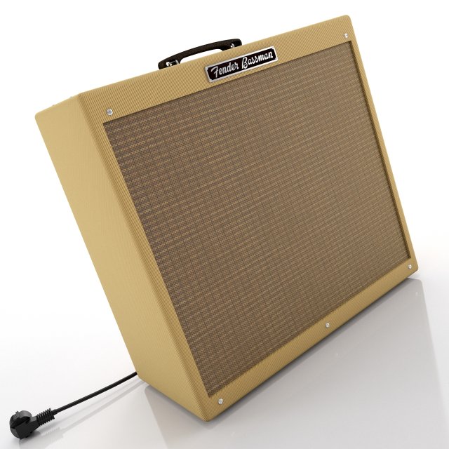 Fender bassman amps 3D Model .c4d .max .obj .3ds .fbx .stl .blend 