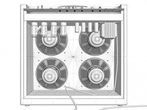 Fender bassman amps 3D Model