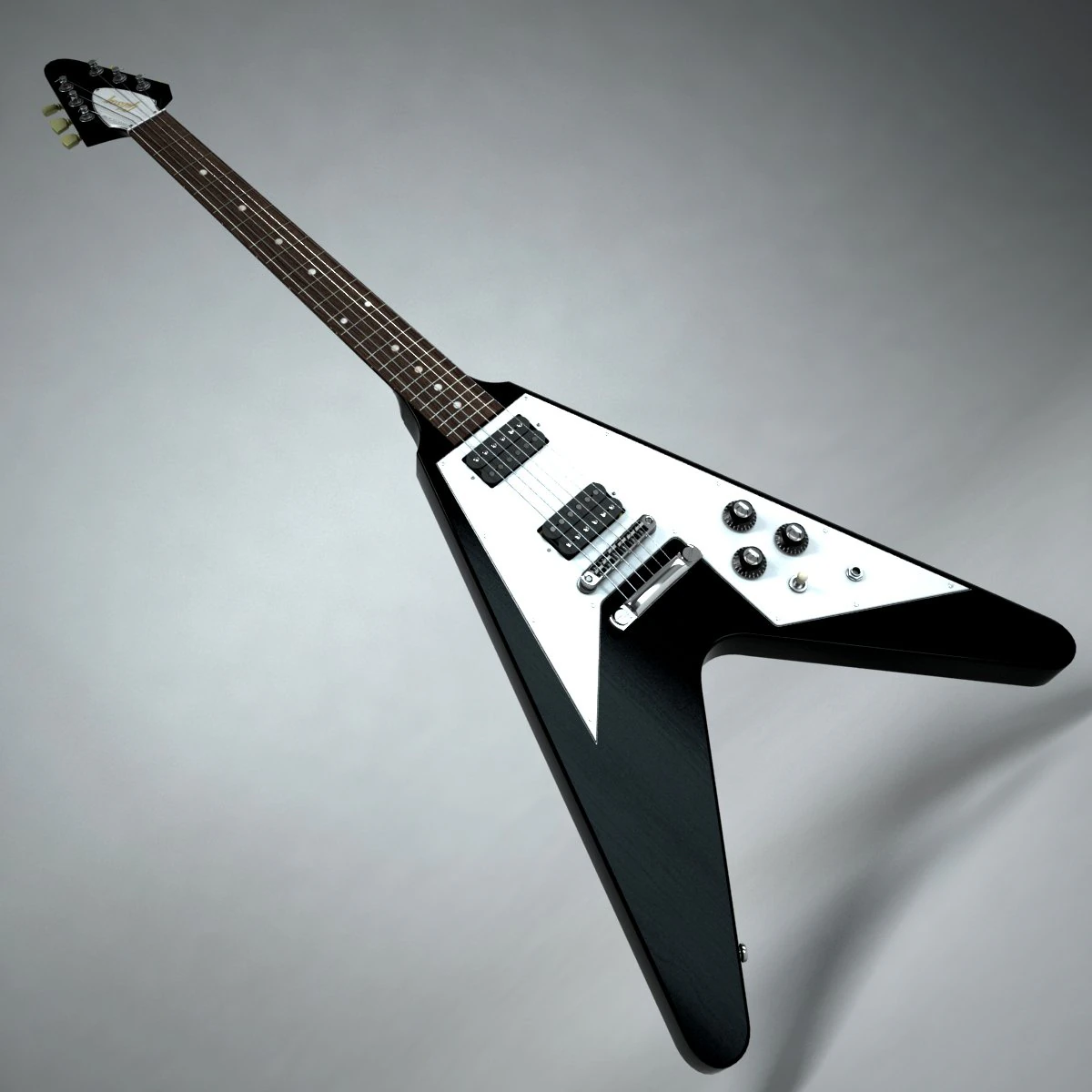 gibson flying v 3D Model .c4d .max .obj .3ds .fbx .stl .blend 