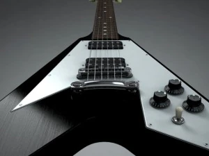 gibson flying v 3D Model