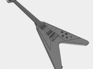 gibson flying v 3D Model