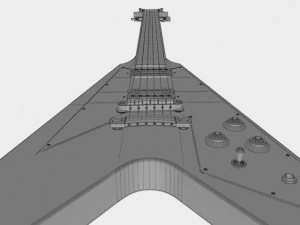 gibson flying v 3D Model