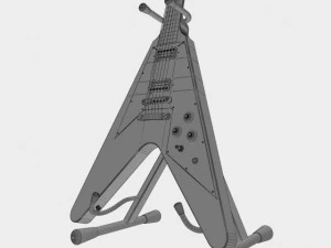 gibson flying v 3D Model