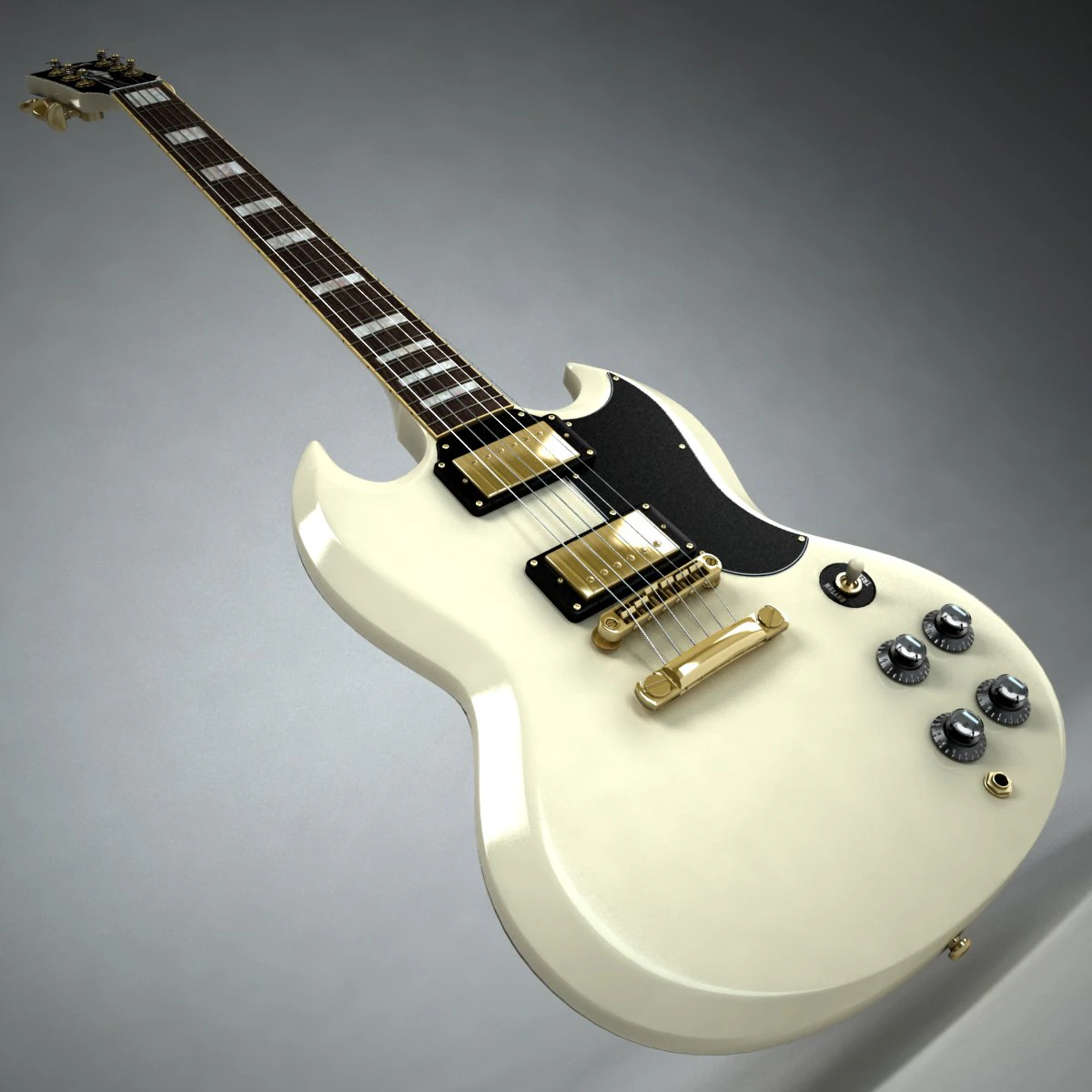 gibson sg op maat 3D Model .c4d .max .obj .3ds .fbx .stl .blend 