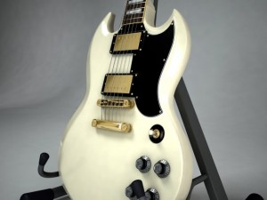 gibson sg custom Modèle 3D