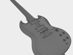 gibson sg custom Modèle 3D