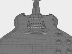 gibson sg custom Modèle 3D