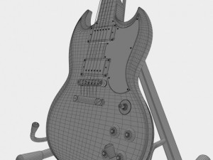 gibson sg custom Modèle 3D