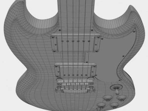 gibson sg op maat 3D Model